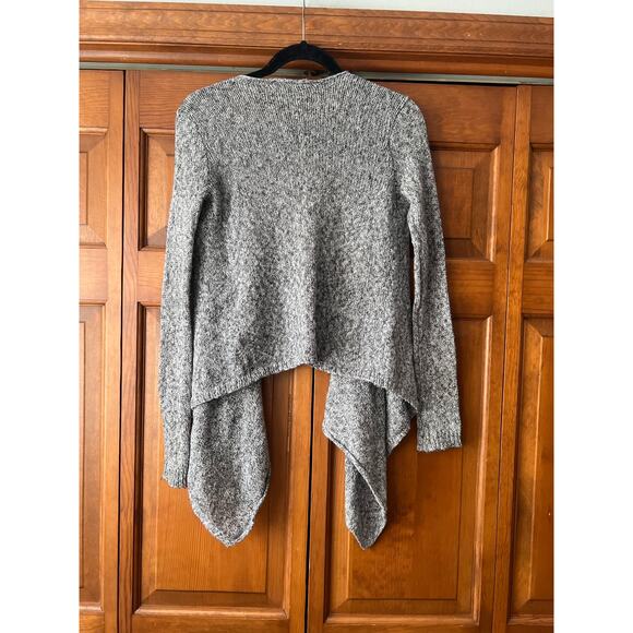 Abercrombie & Fitch Kids Open Front Wrap Sweater Handkerchief Hem Gray Size L - Picture 5 of 5